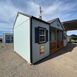 12x24 Center Porch - storage shed - office space