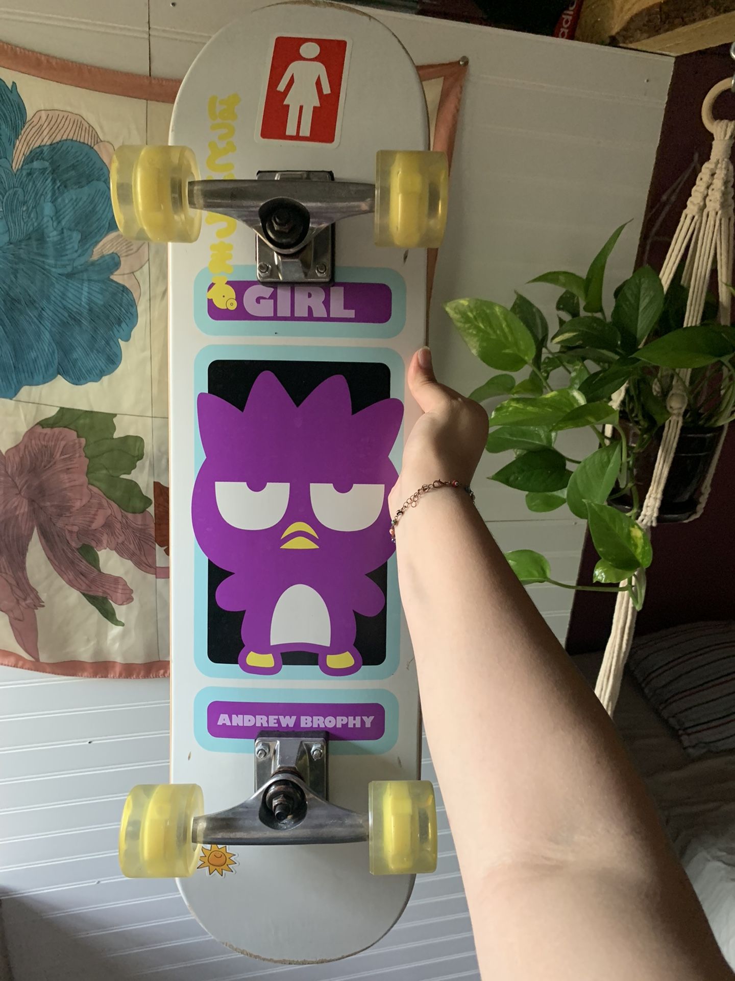 Girl Andrew Brophy Sanrio Badtz-Maru Skateboard