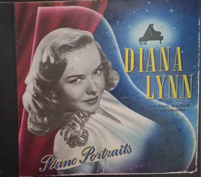  Diana Lynn "Piano Portraits" 1947 Capital Records- 3  10" Shellac 78rpm~VG+/VG+