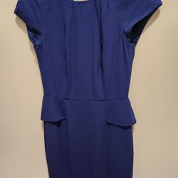 Bebe woman's blue dress body con dressy work size 0