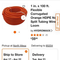 1" flexible nonsplit tubing - 4 rolls