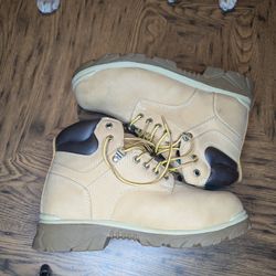 Texas Steer Maximus Safety Work Boots Oil Slip Resistant Steel Toe Mens 11 Tan