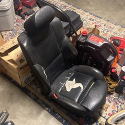 BMW Driver Seat Black Manual Leather Sport