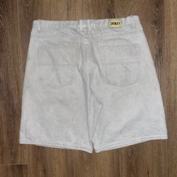 grey Solo Semore baggy denim shorts