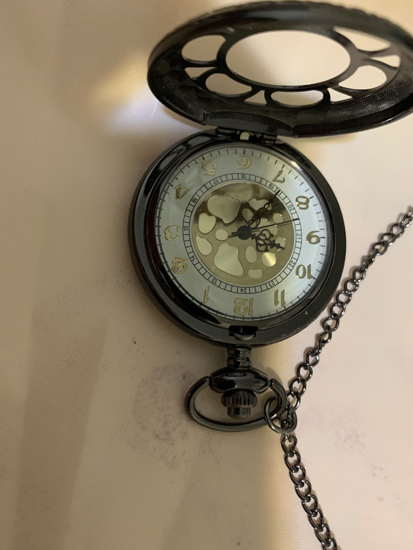 The pocket watch works well in good condition.