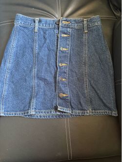 Womens Blue Levi Denim Skirt Size 28