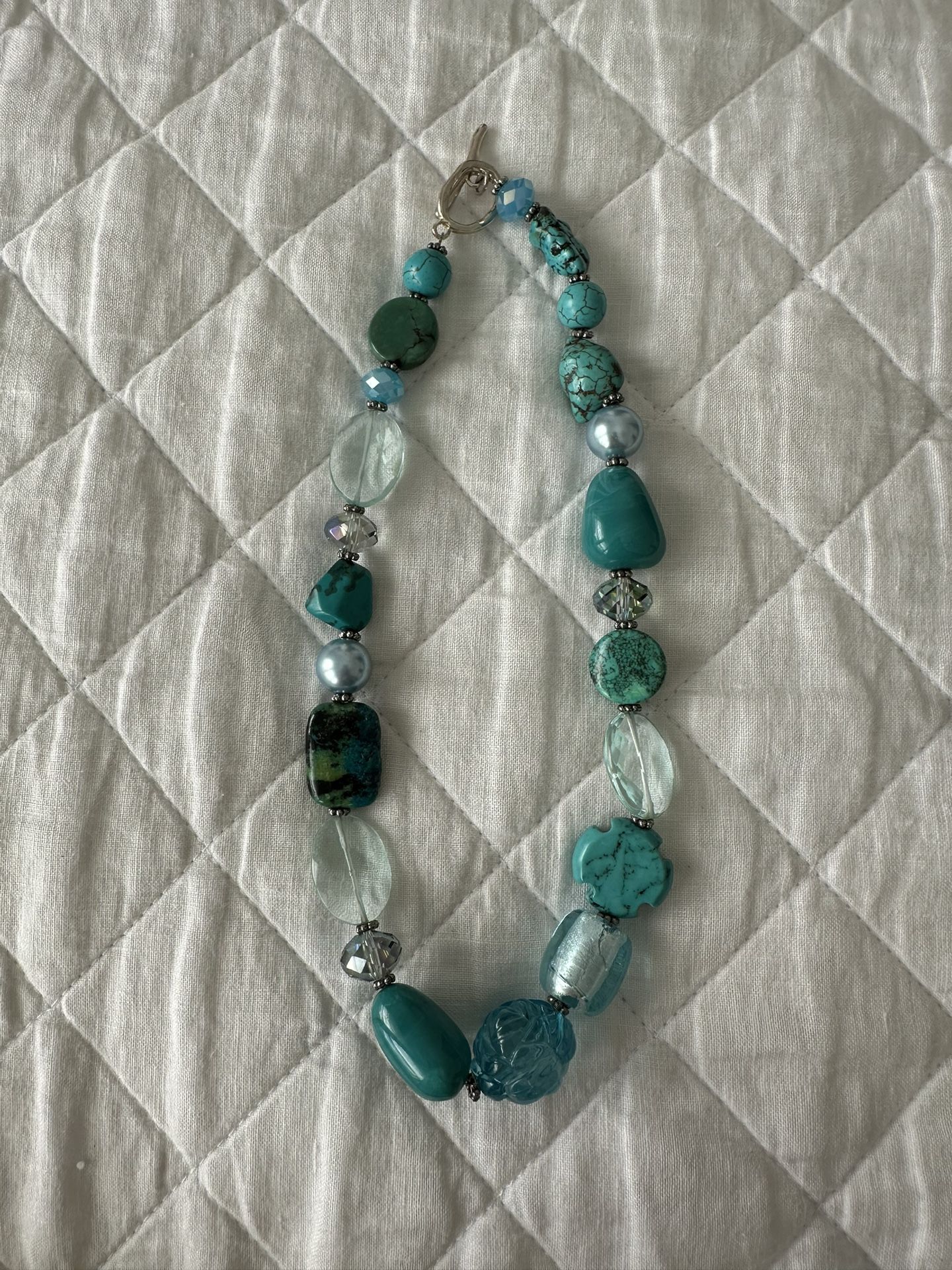 Turquoise Beaded Statement Necklace