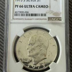 Graded Eisenhower silver Dollar 