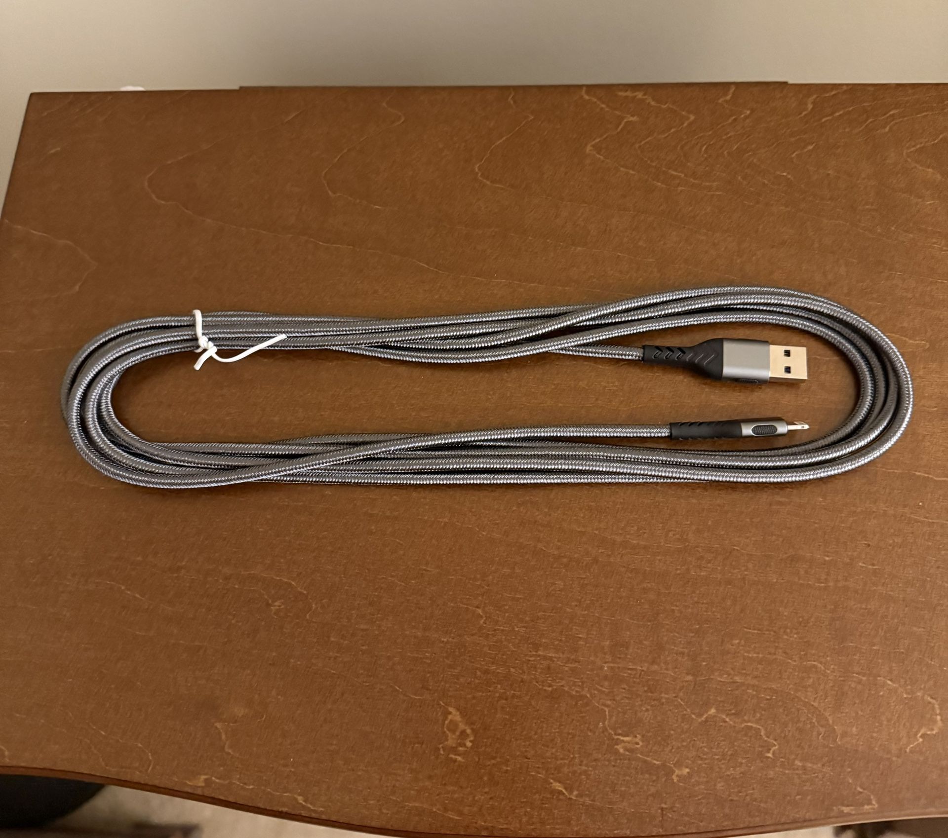 MFi-Certified Durable Nylon Braided 10 Foot Lightning to USB-A Cable Brand New