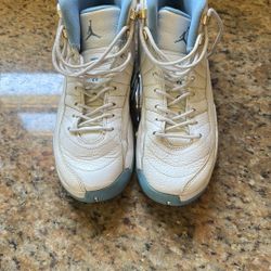 Air Jordan 12 Retro White and Blue Sneakers
