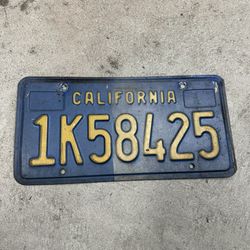 Old License Plate