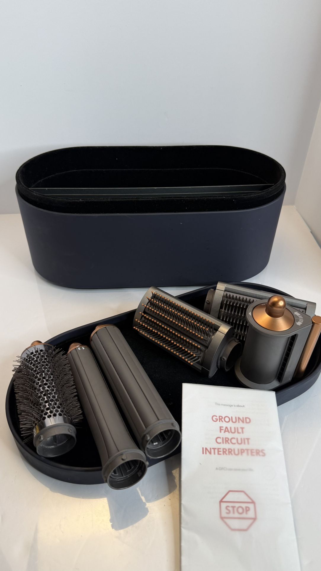 Dyson Airwrap Attachments Lot with Case – No Styler