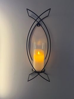 Wall scones and candles