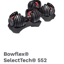 Bowflex Adjustable Dumbbells 552 Pair