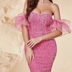 Beautiful Pink Mermaid Dress 