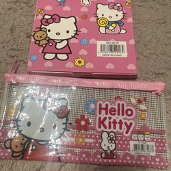 Hello Kitty Stationary  & Pencil Bag