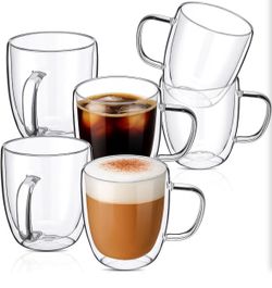 Double walled coffee cups set of 12