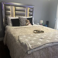 Almost New Queen Bed With Mattress  