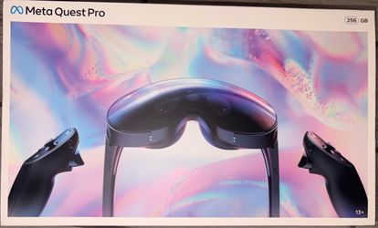 Meta Quest Pro Standalone VR Headset 256GB Black USB-C Built-in Microphone