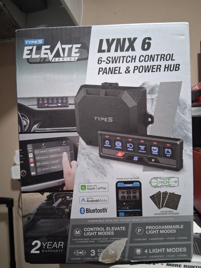 **New**TYPE S - Elevate LYNX 6 - 6-Switch Control Panel & Power Hub**New**