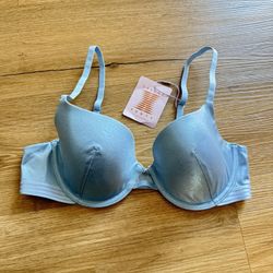 Savage X Fenty Metallic Blue Bra - 34C