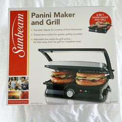 NEW | Sunbeam Panini Maker And Grill