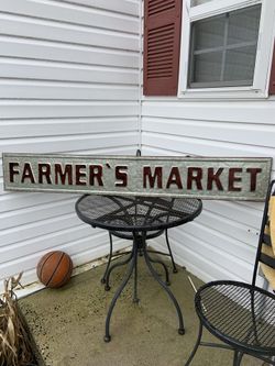 Metal Sign Farmers Market 6’