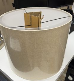 West Elm Lamp Shade New Wrapped Shade: 16.5"diam. x 12.5"h.