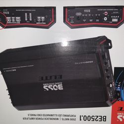 Boss Elite 2500.1 Mono Block Amplifier 