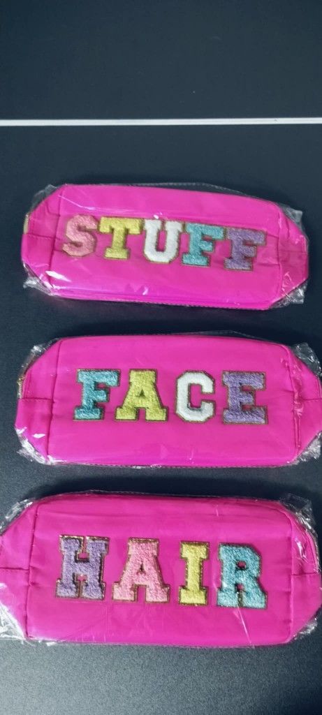 Brand New portable Nylon travel bags for makeup, cosmetics, personal supplies, etc.