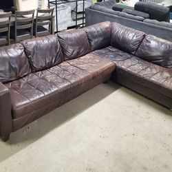 Real Leather Sectional Sofa
