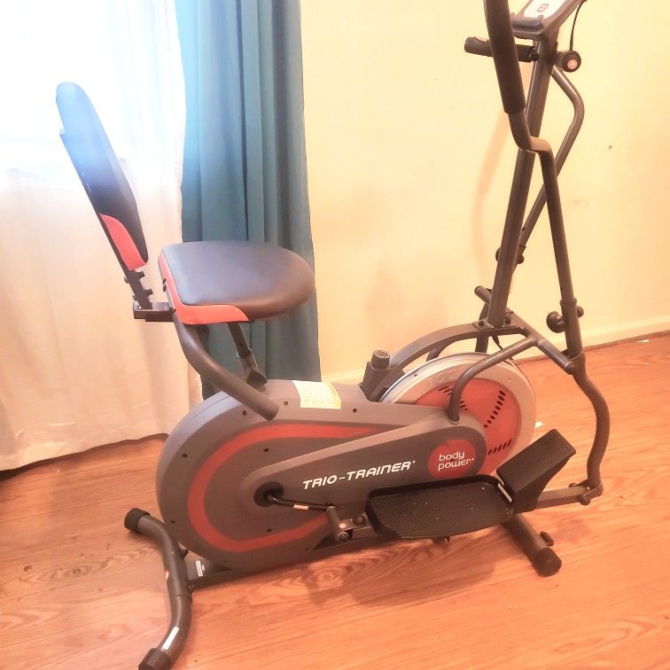 Body Power 3-n-1 Trio Trainer (Elliptical, Cycle, Bike)