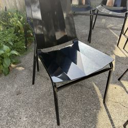 Outdoor Black Metal Chairs