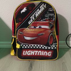 Disney Lightning McQueen backpack Cars movie cartoon animation school bag