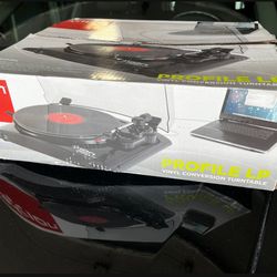  Brand New ION Audio PROFILE LP Turntable  RECORD PLAYER