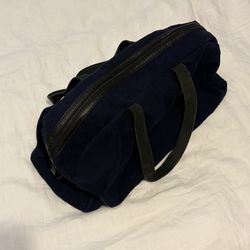 EVERLANE Navy Carry-All Bag Weekender Cotton Canvas Duffle