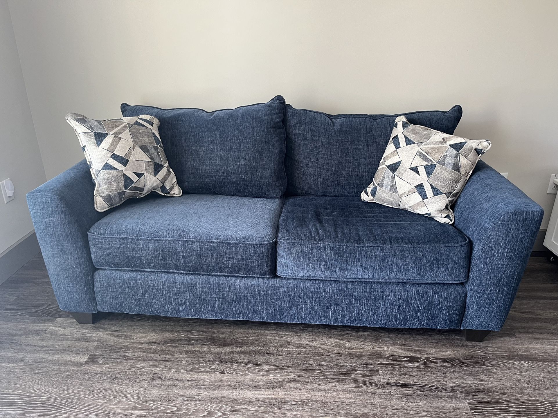 Navy loveseat