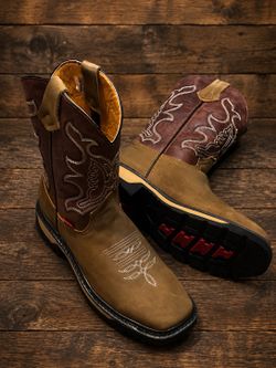 Leather boots