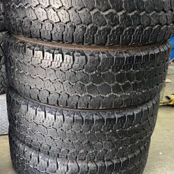 Used tires 275/70/18 LT good year all terrain mount and balance included $400