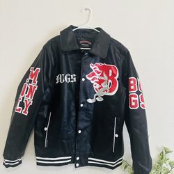Looney Tunes x Members Only Jacket Faux Leather Men’s Large Bugs Bunny - NEW