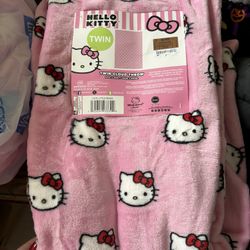 pink hello kitty twin Blanket