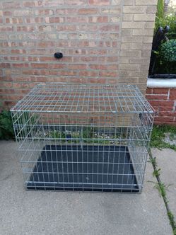 Foldable Heavy Duty Steel Galvanized Dog Cage With Tray