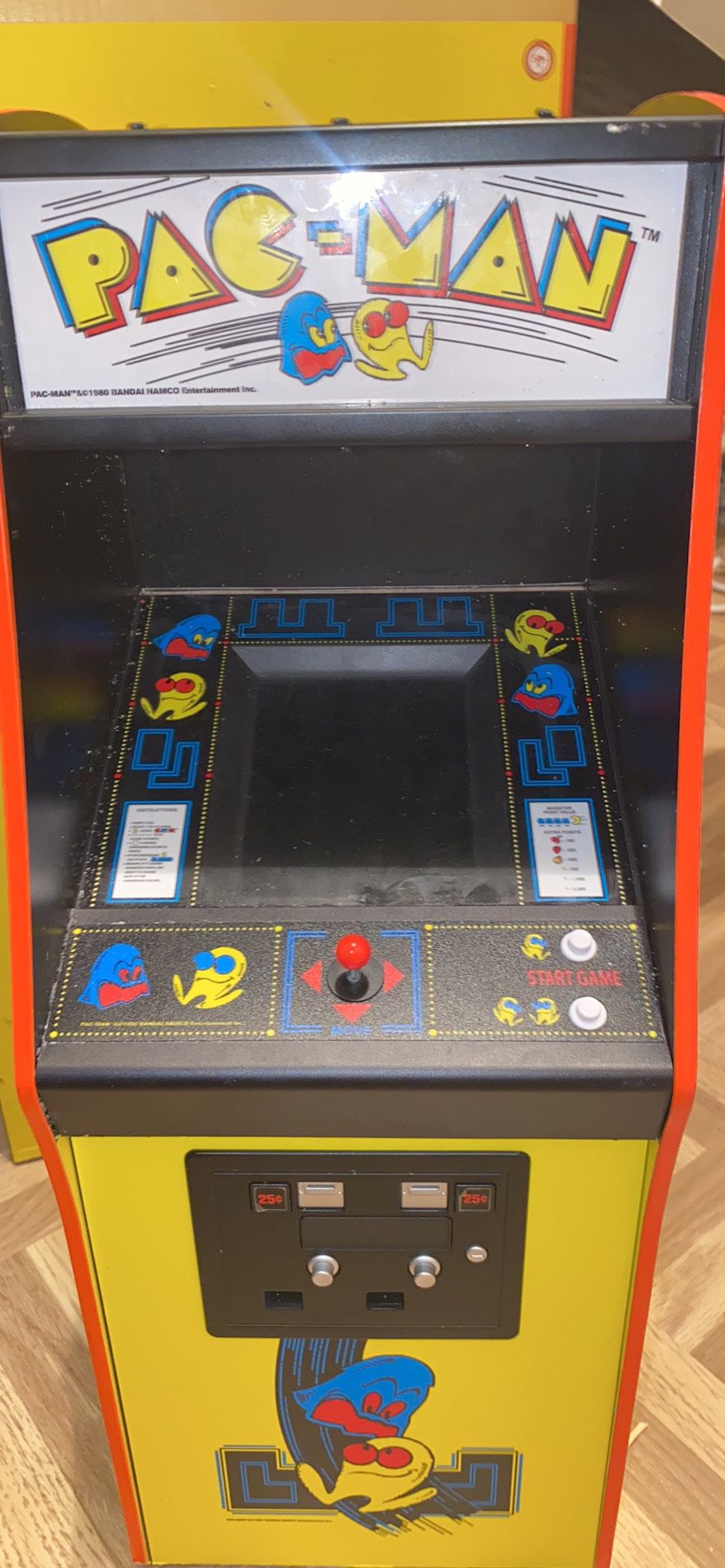 Pac-Man arcade game real life size