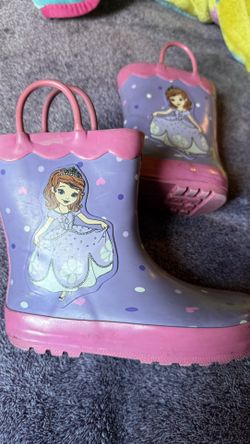 Girls Frozen Rain Boots