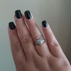 Silver Heart Ring 