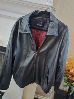 Ivy Crew Classic Outerwear Black Leather Jacket