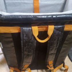 Cooler / Backpack ~ Large ~ Black & Orange ~ Used