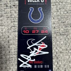 Henry to'oto'o Signed Autograph Commemorative Acrylic Ticket - Beckett - Houston Texans 