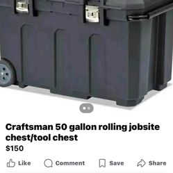 Craftsman 50 Gallon Rolling Toolbox  New