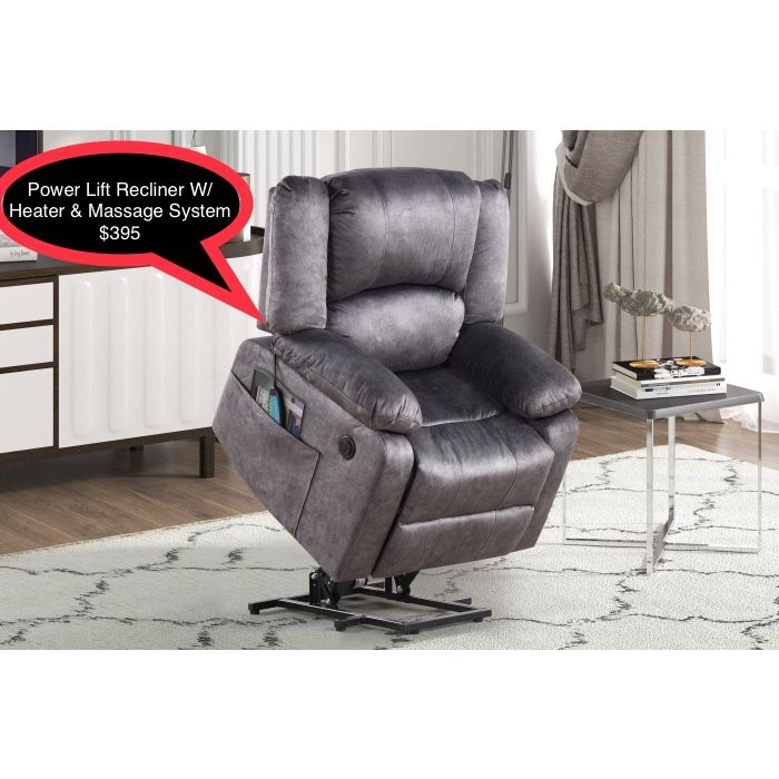 New Power Lift Recliner With Heater And Massage System